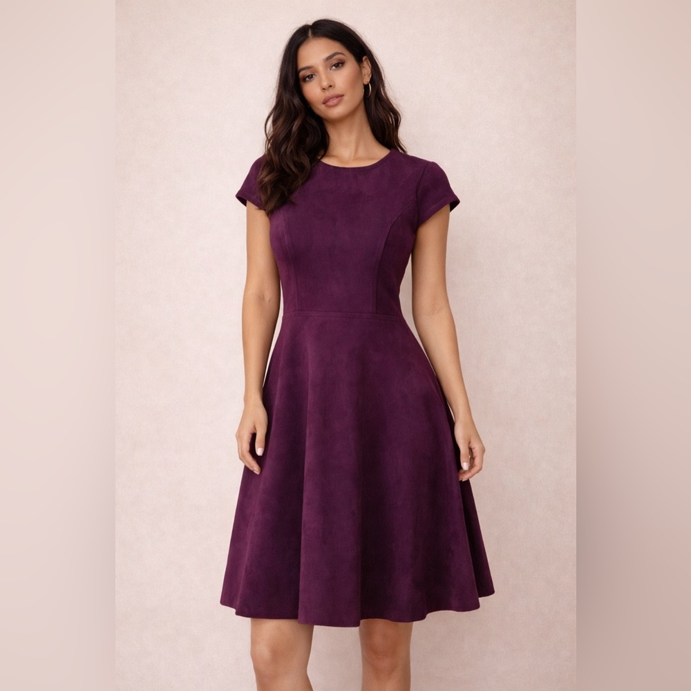 Ivanka Trump Rich Purple Mini Dress